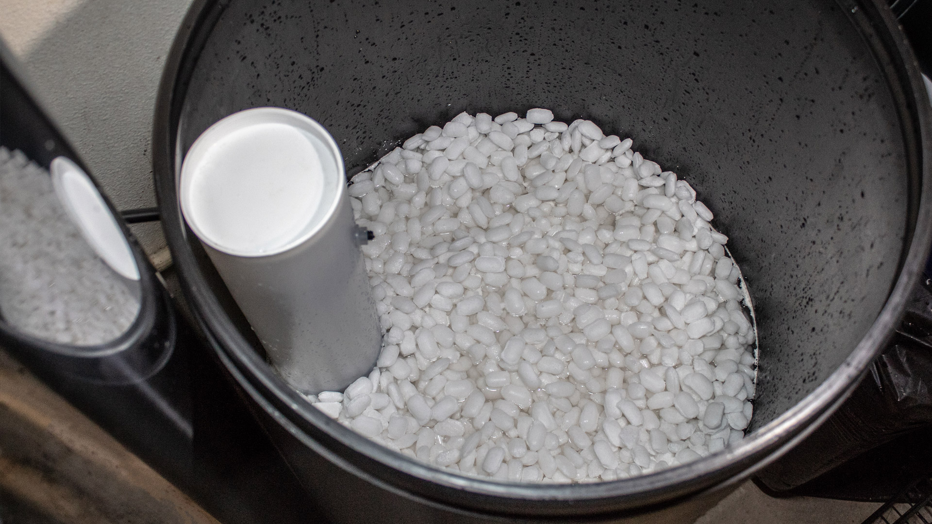 Water softener salt at a home in Lakeland, FL.