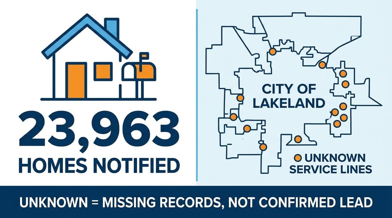 Why Lakeland notified about 24,000 households about unknown service lines